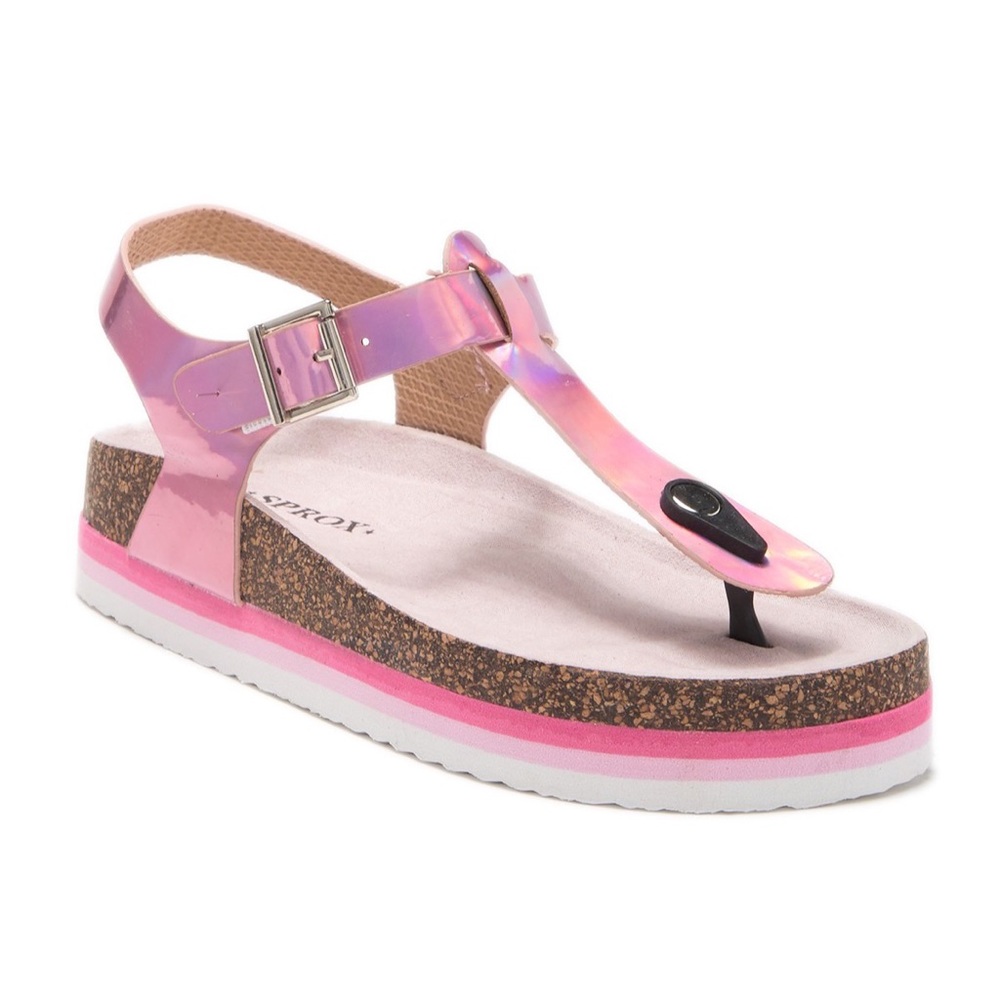 new Sprox ✪ Rainbow Thong Sandal ✪ Metallic Pink - Picture 2 of 13
